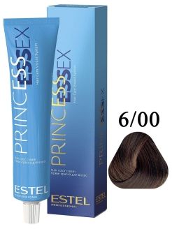 ESTEL PRINCESS ESSEX, 6/00 Крем-краска  темно-русый для седины, 60мл