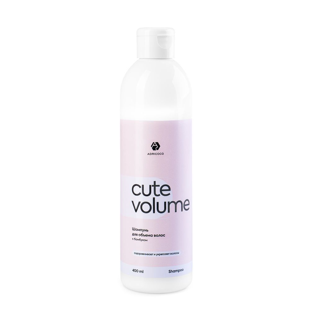 ADRICOCO, Шампунь для объема волос CUTE VOLUME с бамбуком, 400 мл, арт.1005639