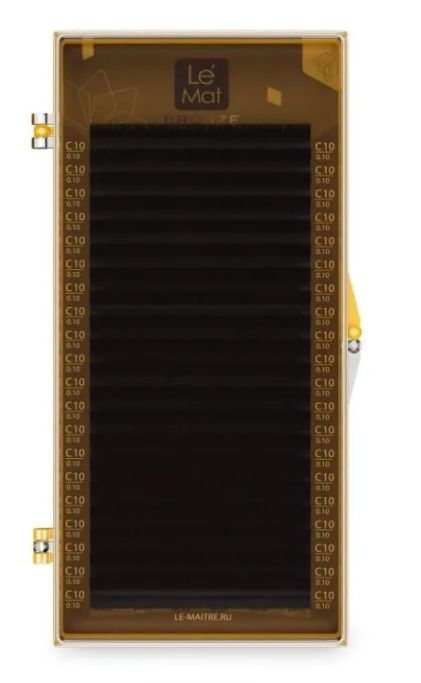 Le Maitre, Ресницы коричневые Truffle "Bronze" 20 линий C 0.10 10 mm