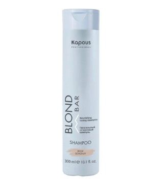 Kapous, Питательный оттеночный шампунь для оттенков блонд серии “Blond Bar” Kapous, Бежевый, 300 мл,