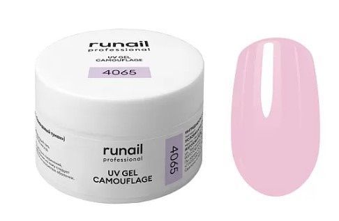 Runail, Камуфлирующий УФ-гель (цвет: лавандовый туман), 15 г №4065 ЧЗ