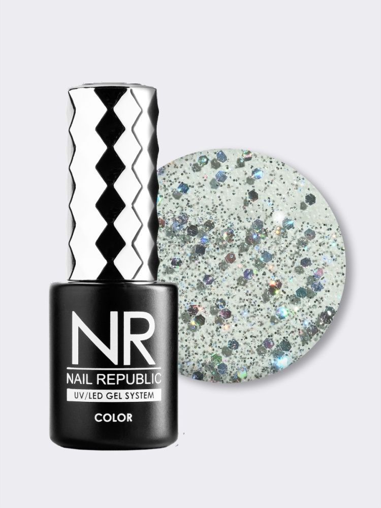 NR, 422 Diamonds гель-лак, Мерцающий алмаз, 10 мл